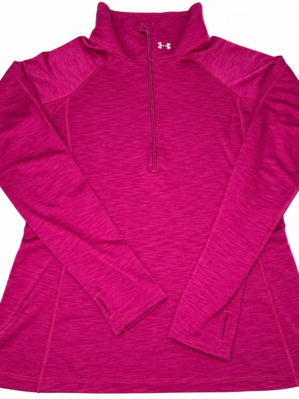 Under Armour Women's Hot Pink Quarter-Zip Performance Pullover